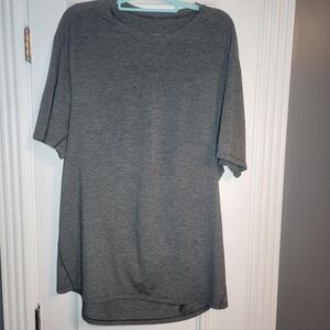 Men's LULULEMON Charcoal & Blue Heathered Short Sleeve Sz XL Reflective Dots